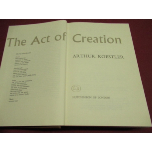 1079 - Koestler(Arthur) - Bricks to Babel, Hutchinson,1980, authors signature to card that is glued to fron... 