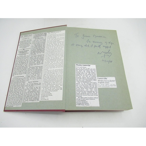 1084 - Mosley(Sir Oswald) My Life, Thomas Nelson and Sons, 1st Edition, 1968, inscribed message from author... 