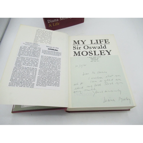 1084 - Mosley(Sir Oswald) My Life, Thomas Nelson and Sons, 1st Edition, 1968, inscribed message from author... 