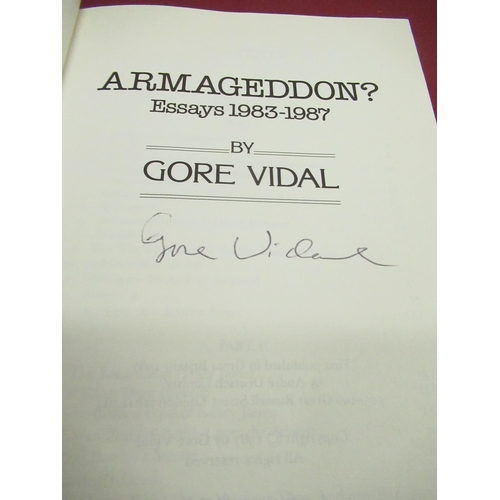 1085 - Vidal(Gore) - Palimpsest a memoir, Andre Deutsch,1st British Edition, 1995, Armageddon? Essays 1983-... 