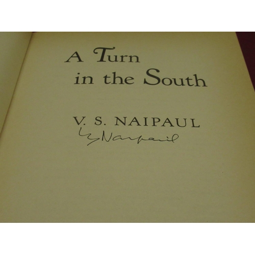 1086 - Naipaul(V.S.) - A Turn in the South, Viking, 1st British Edition, 1989, Signed, newspaper articles g... 