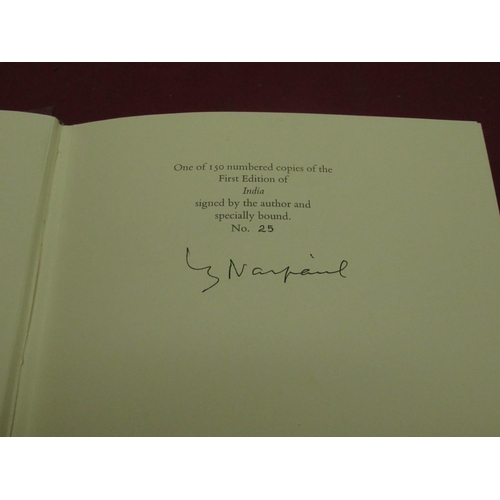 1086 - Naipaul(V.S.) - A Turn in the South, Viking, 1st British Edition, 1989, Signed, newspaper articles g... 