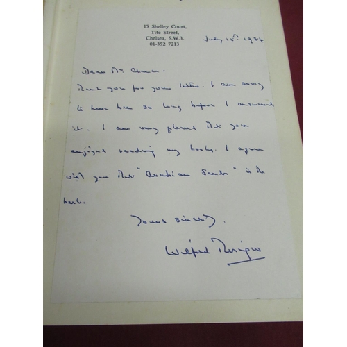 1087 - Thesiger(Wilfred) - The Life of My Choice, Collins, 1st ed. 1987, Signed, newspaper articles glued i... 