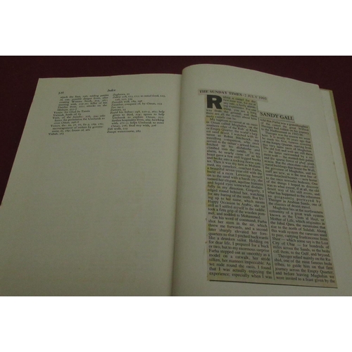 1087 - Thesiger(Wilfred) - The Life of My Choice, Collins, 1st ed. 1987, Signed, newspaper articles glued i... 