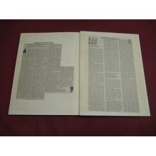 1087 - Thesiger(Wilfred) - The Life of My Choice, Collins, 1st ed. 1987, Signed, newspaper articles glued i... 