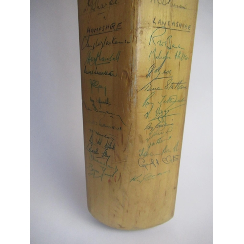 997 - Gradidge Imperial Driver cricket bat signed by team members of England, South Africa, Yorkshire, Sur... 