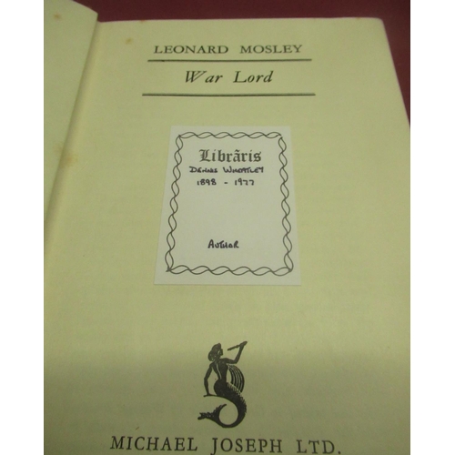 1101 - From the Library of Dennis Wheatley - Mosley(Leonard) War Lord, Michael Joseph, 1st Ed. 1938, with s... 