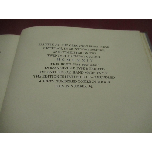 1103 - De Madariaga(Salvador) Don Quixote An Introductory Essay in Psychology, The Gregynog Press,Limited E... 