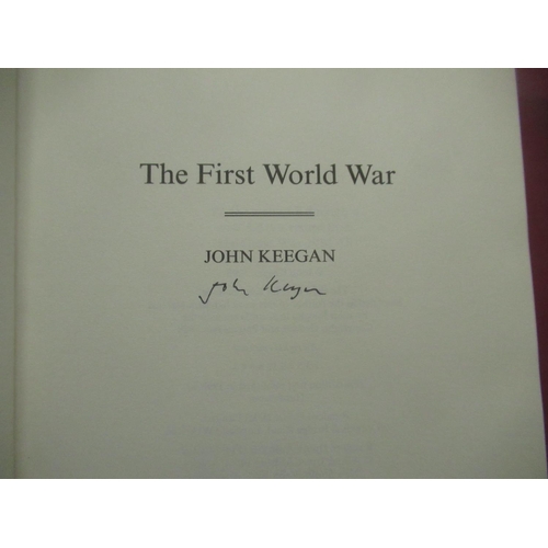 1110 - Collection of books on WW1 inc. Keegan(John) The First World War, Hutchinson, 1998, Signed, Gilbert(... 