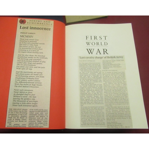 1110 - Collection of books on WW1 inc. Keegan(John) The First World War, Hutchinson, 1998, Signed, Gilbert(... 