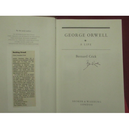 1115 - Collection of books by and on George Orwell inc. Orwell(George) Nineteen Eighty Four, Secker & Warbu... 