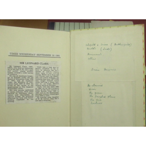 1118 - Collection of Poetry books inc. Linklater(Eric) The Cornerstones, Macmillan and Co., 1941, Inscribed... 