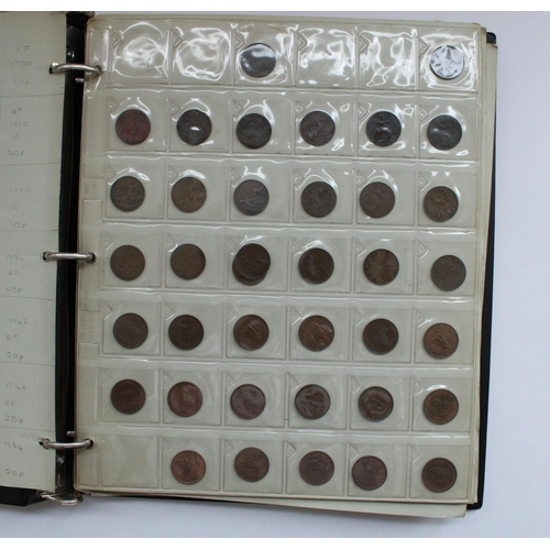 288 - Three folders of mixed coinage including UK threepences, post -1946 cupro nickel, commemoratives, UK... 