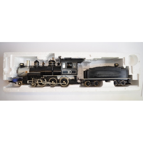 659 - A Bachmann G-gauge Baldwin 4-6-0 loco (plastic running gear) and tender. Some modifications and repa... 