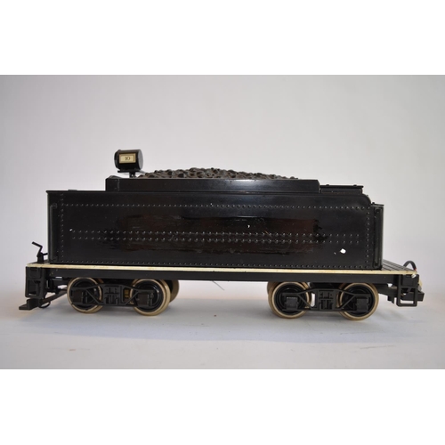 659 - A Bachmann G-gauge Baldwin 4-6-0 loco (plastic running gear) and tender. Some modifications and repa... 