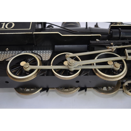 659 - A Bachmann G-gauge Baldwin 4-6-0 loco (plastic running gear) and tender. Some modifications and repa... 