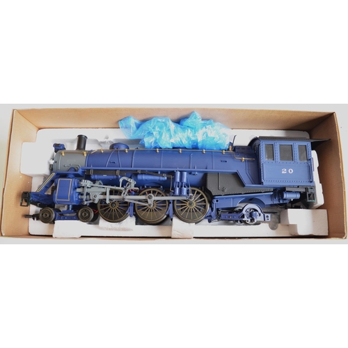 660 - An Aristo 1/29 G-gauge blue Pacific 4-6-2 steam loco (ART-21400-01 with plastic running gear) with t... 