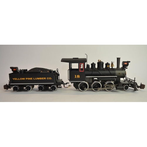 662 - A Bachmann Spectrum G-gauge 1/20.3 scale Baldwin Industrial 2-6-0 Mogul, Yellow Pine Lumber Co, item... 