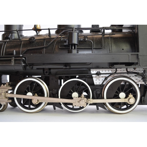 665 - A Bachmann G-gauge 4-6-0 loco and tender. Both adapted/modified including paintwork to make the mode... 