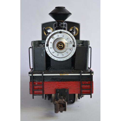 669 - An adapted Bachmann G-gauge tank engine made to resemble a 4 cylinder Avonside narrow guage locomoti... 