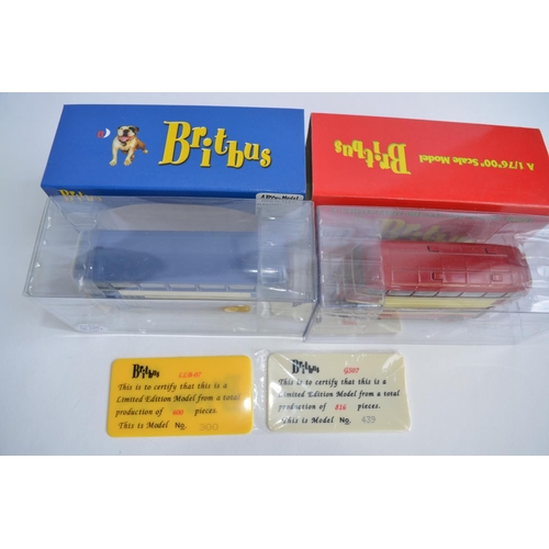 896 - 8 1/76 OO guage (perfect for your layouts/dioramas etc) Britbus die-cast model buses, all boxed. Mos... 