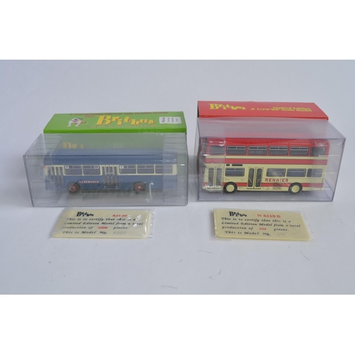 896 - 8 1/76 OO guage (perfect for your layouts/dioramas etc) Britbus die-cast model buses, all boxed. Mos... 