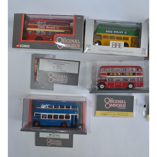 900 - 10 boxed/cased 1/76 scale die-cast bus models, mostly Scottish themed including 4 limited edition Co... 