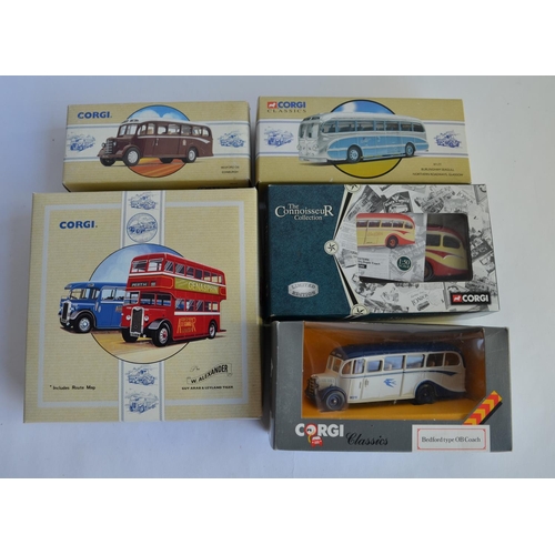 904 - 5 boxed Scottish themed 1/50 die-cast Corgi bus models, all limited editions with COAs. Includes dou... 