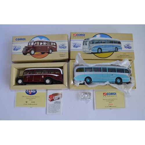 904 - 5 boxed Scottish themed 1/50 die-cast Corgi bus models, all limited editions with COAs. Includes dou... 