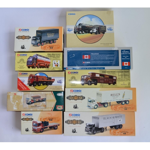 905 - 10 1/50 Corgi die-cast models, mostly brewery/distillery themed, mostly Scottish and all but 1 limit... 