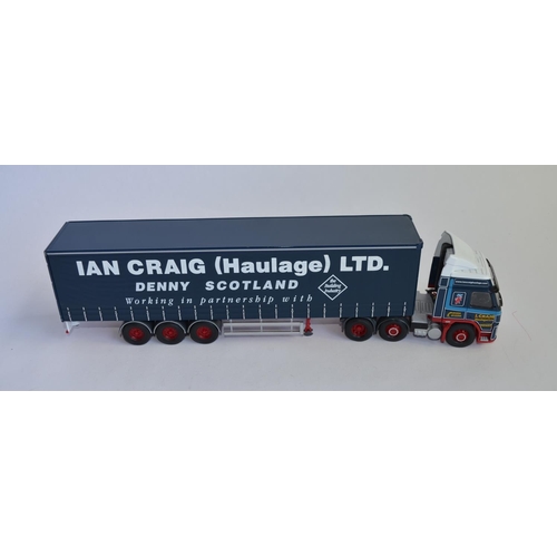 909 - 2 1/50 boxed Corgi truck models, both limited edition Ian Craig Haulage ltd with COAs:
CC12218 Scani... 