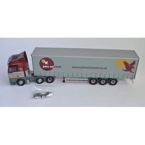 910 - 2 1/50 Corgi die-cast limited edition Scottish truck models:
CC13409 MAN TGA XXL Curtainside, John M... 