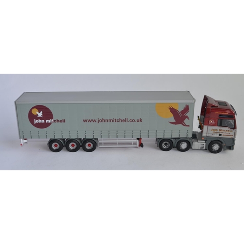 910 - 2 1/50 Corgi die-cast limited edition Scottish truck models:
CC13409 MAN TGA XXL Curtainside, John M... 