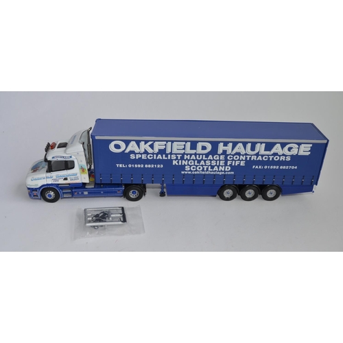 911 - Corgi CC12811 Scania T Cab Curtainside, Oakfield Haulage.