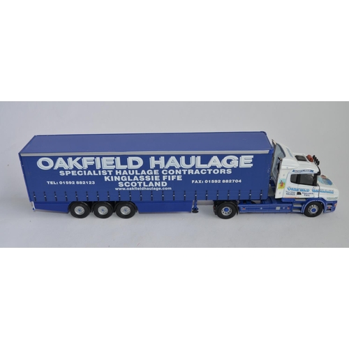 911 - Corgi CC12811 Scania T Cab Curtainside, Oakfield Haulage.