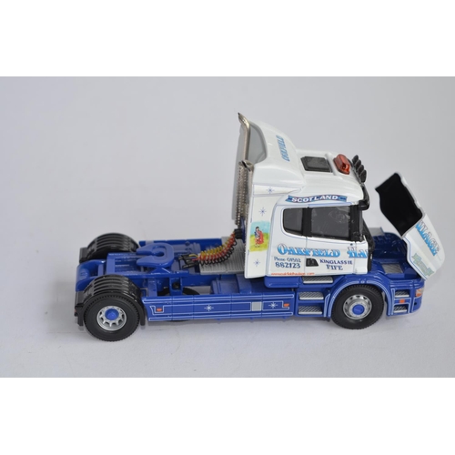 911 - Corgi CC12811 Scania T Cab Curtainside, Oakfield Haulage.