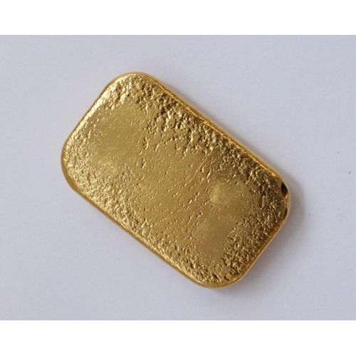 268 - 24ct 10 Tola (116.6g) gold bullion bar, stamped with PAMP Swiss assay mark, serial number C067924