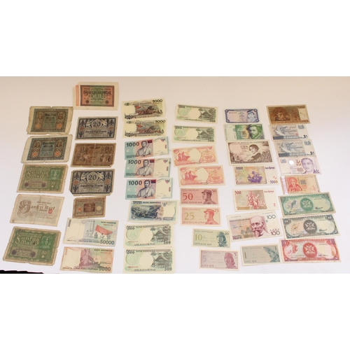 292 - Collection of world bank notes and paper money, mostly C20th
