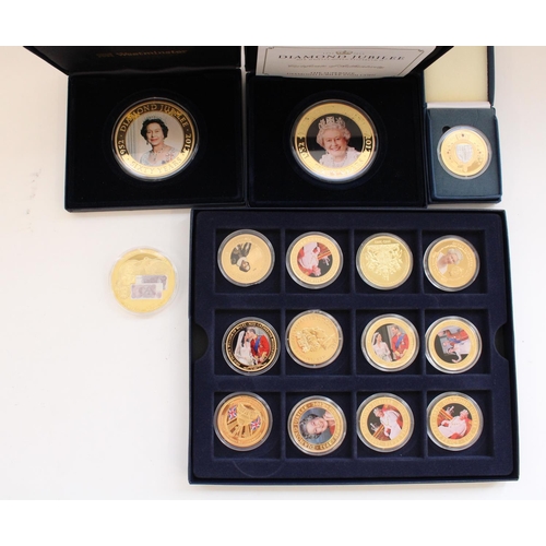 315 - Selection of silver proof commemorative coins to include 75th Battle of Britain £5 (2), Solomon Isla... 