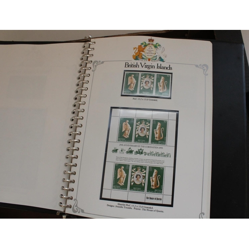 323 - Two dedicated albums of 25th anniversary of the 1953 coronation (1 mint, 1 used), plus a stock book ... 