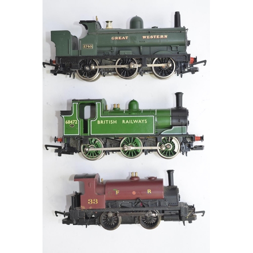 743a - 3 OO gauge Hornby electric train models, all unboxed:
An R1127 0-4-0 Saddle tank loco FR No33. Model... 