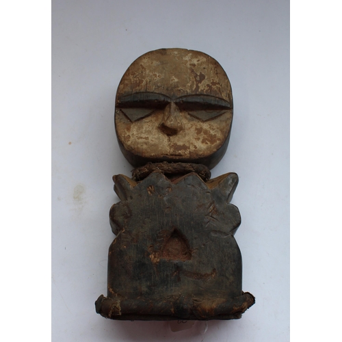 149 - Carved African wooden figure, approx H28cm