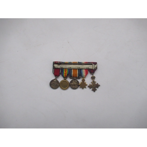64 - Five miniature medals - 1935 Jubilee medal, Defence medal, Victory medal, 1914 - 1920 British War me... 