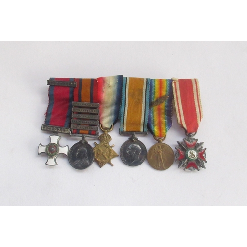 82 - Collection of miniature medals incl. Victory medal, distinguished service, Queens South Africa medal... 
