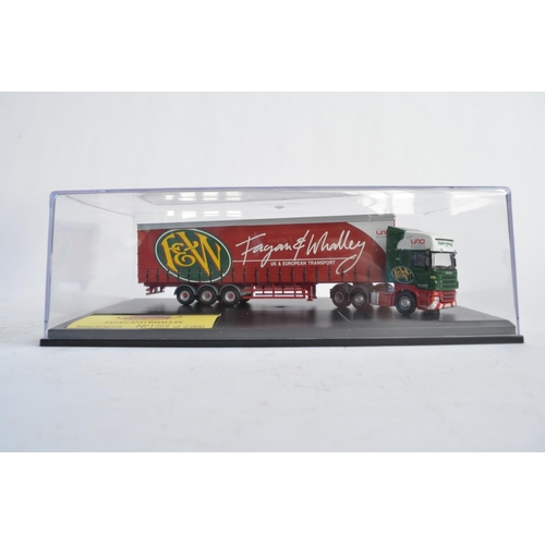 816 - 4 1/76 Oxford Diecast (2 DAF, 2 Scania Topline) truck models in display cases, all limited edition w... 