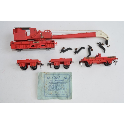 778 - Collection of Hornby and Hornby Dublo OO gauge railway carriages, wagons etc including 4316 Horse Bo... 