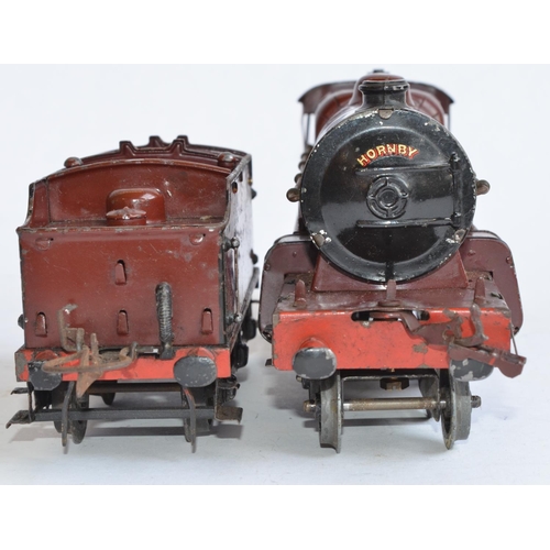 692 - A vintage pre-war Hornby Series clockwork O gauge tender locomotive 'Royal Scot', 6100. With key.