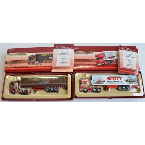 814 - 6 boxed 1/76 scale die-cast model trucks, mostly Corgi limited editions, an Atlas Editions Eddie Sto... 