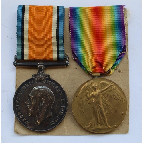 53 - Pair of WWI medals, British War medal and Victory medal awarded to 2234 Pte. A. H. J. Rivers