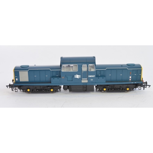 745 - A boxed OO gauge British Rail Blue Heljan Class 17 diesel electric locomotive with yellow panels, D8... 